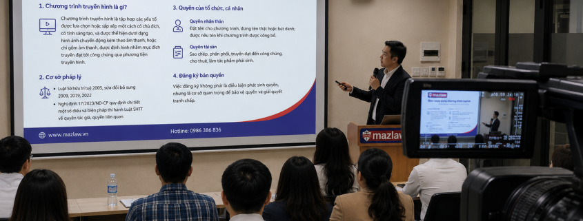 Đăng ký bản quyền chương trình truyền hình (MazLaw)