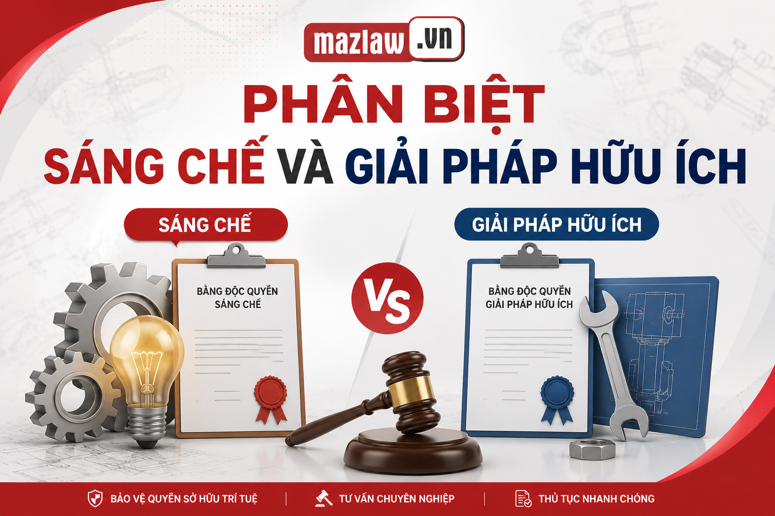 Phân biệt sáng chế và giải pháp hữu ích